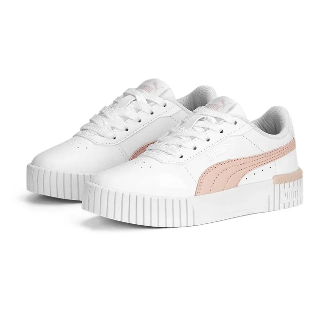 Puma  PS CARINA 20  girls's Children's Shoes (Trainers) in White