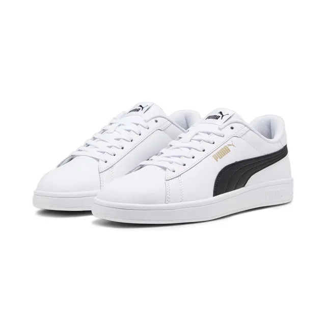 Puma Womens Unisex Smash 3.0 L Sneakers - White Leather