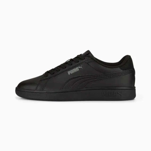 Puma Childrens Unisex Smash 3.0 Leather Trainers - Black