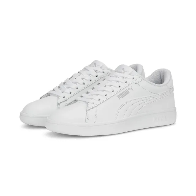 Puma Childrens Unisex Smash 3.0 Leather Trainers - White