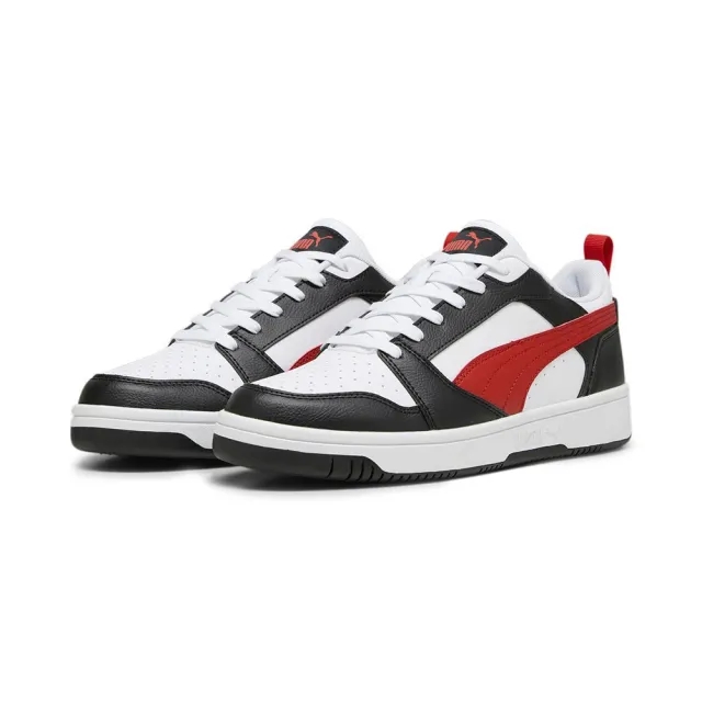 Puma Men's Rebound V6 Low Rebound Walking Trainers - White Red