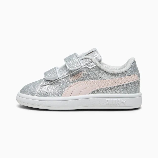 Puma Smash 3.0 Glitz Glam V Infant Girl Trainers - Grey
