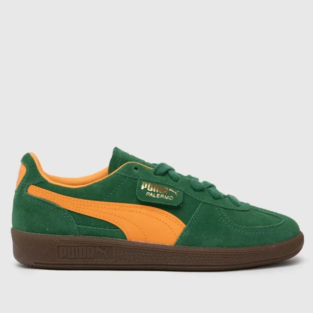Puma Junior Palermo Trainer - Green - Size 3 - Green