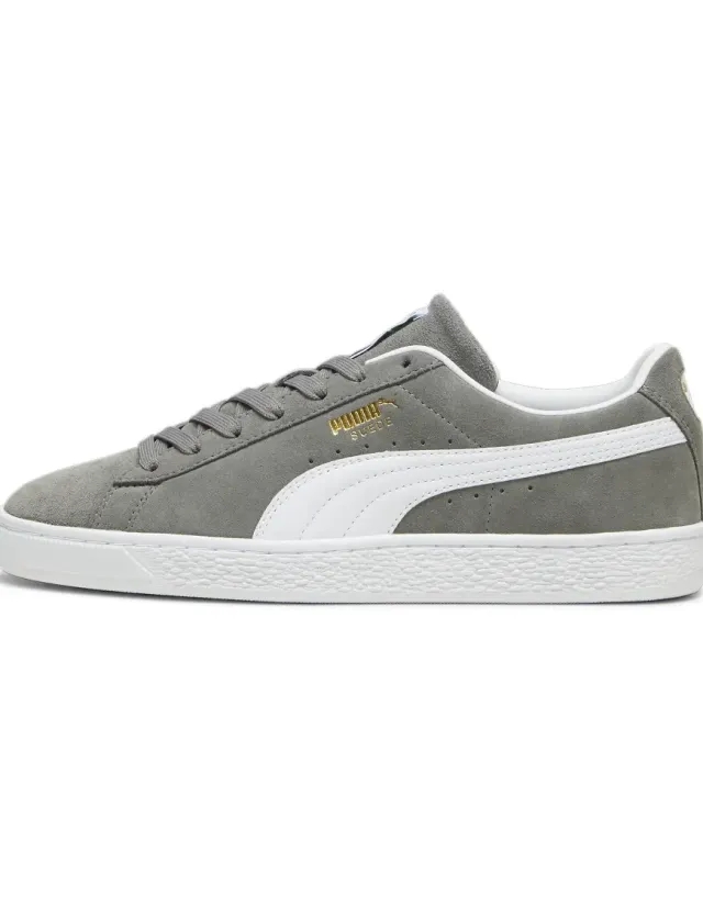 Suede Classic Cast Iron-Puma White - ['Grey']