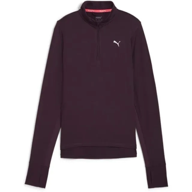 Puma Womens RUN FAVOURITE Quarter-Zip Top Running Top - Purple