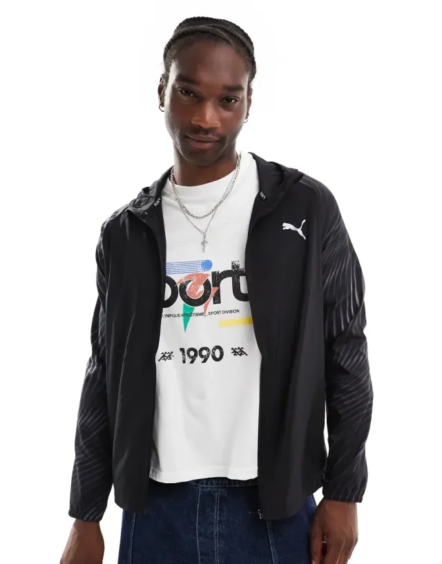 Puma Run Favourite Jacket In Black