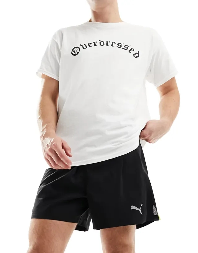 Puma Mens Running Favorite Velocity 5inch Shorts - Black Multi, Black