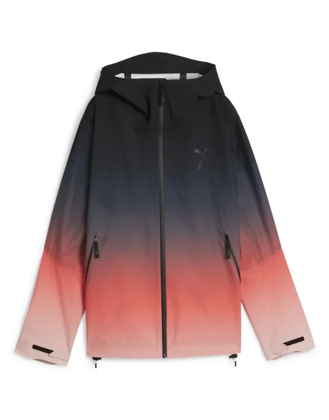 Puma Seasons Rain Jacket In Silver Mist-Multi