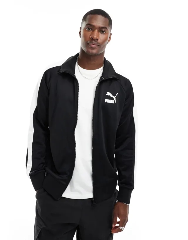 Puma Iconic T7 Track Jacket In Black