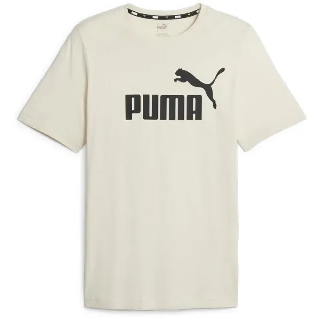 Puma Ess Logo Tee (S) T-Shirt Mens - White