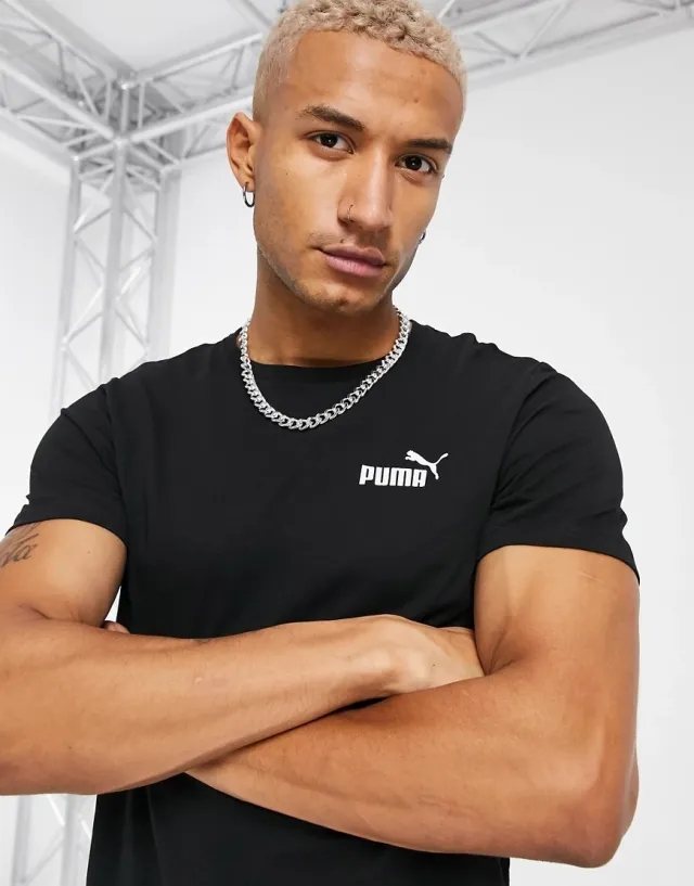 Puma Essentials Small Logo T-Shirt In Black