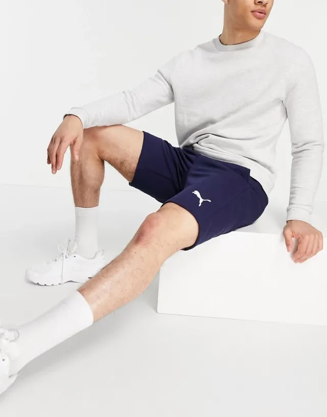 Puma Ess Shorts 10 Peacoat-Cat - ['Blue']