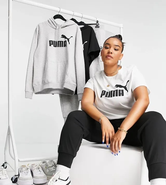 Puma Essentials Logo WoMens top - White Cotton