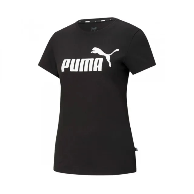 Puma Womens Essentials Logo T-Shirt for women - Black Cotton