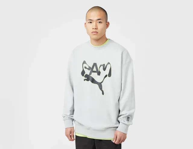 PUMA x Perks and Mini Crew Sweatshirt, Grey