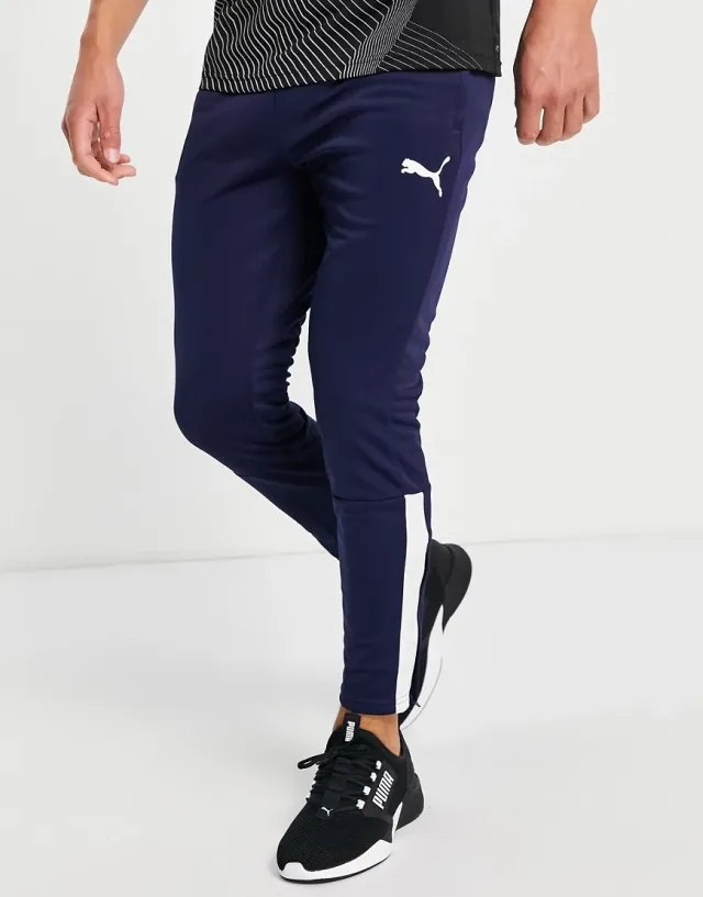Puma Mens teamLIGA Training Football Pants - Blue