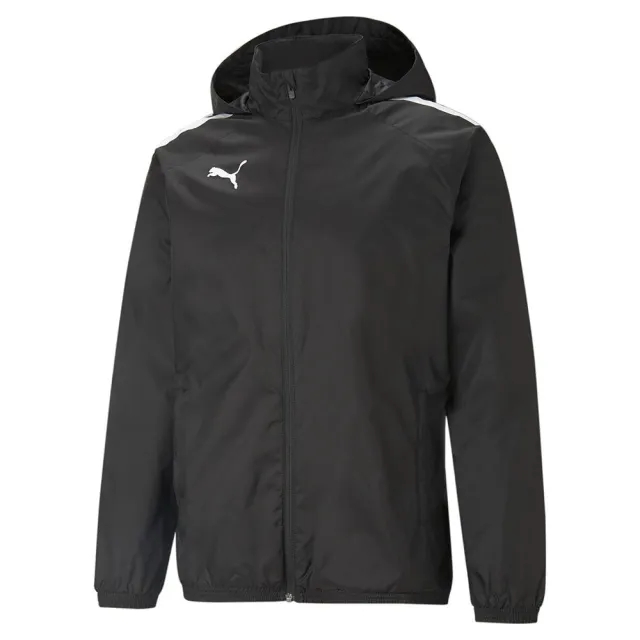 Puma Mens teamLIGA All-Weather Football Jacket - Black Nylon