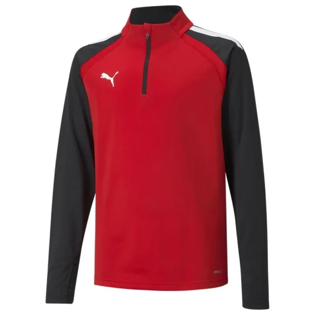 Puma Teamliga 1/4 Zip Top Junior - ['Red']