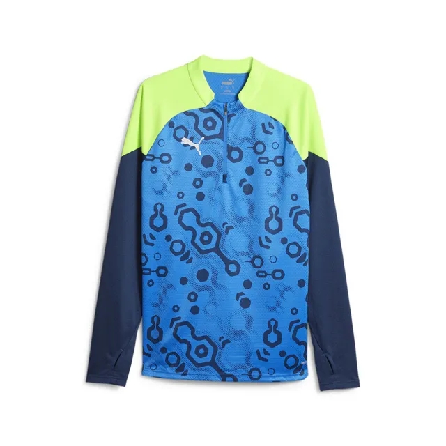 Puma Training Shirt Individualcup 1/4 Zip Gear Up - ['Blue']