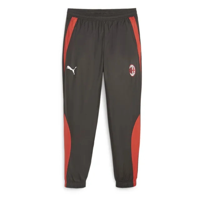 Puma Milan Training Trousers Pre Match Woven - Black/Red - ['Black']