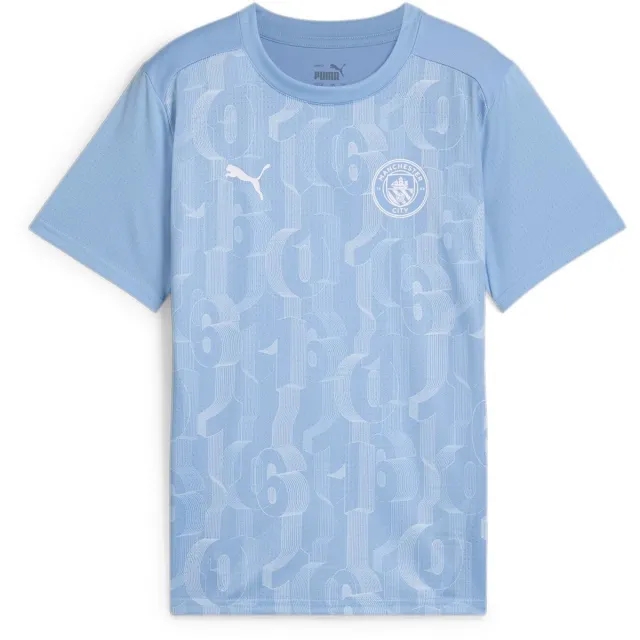 Puma Manchester City 24 25 Kids SS Pre Match Shirt