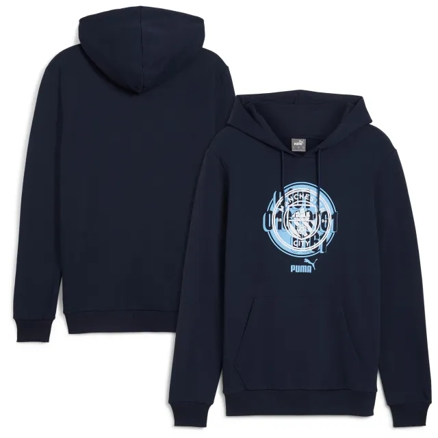 Man City ftblCulture Hoody (Navy) 2024-2025 Men's Size: Small Manchester City Made By: Puma