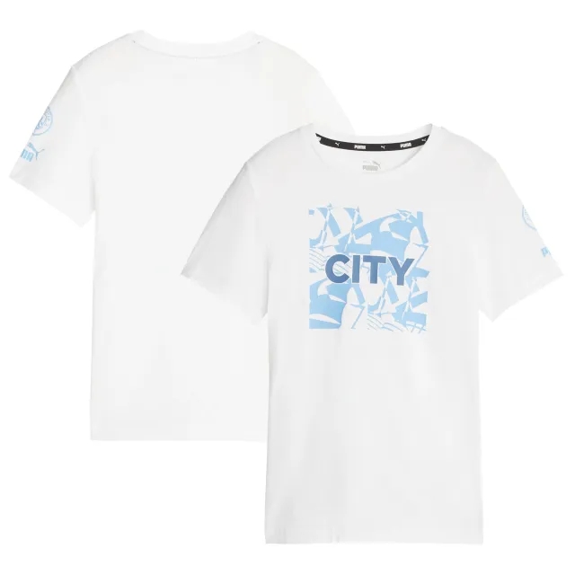 Manchester City Puma FtblCore T-Shirt - White - Kids