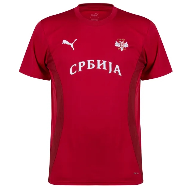 Puma Serbia Mens SS Pre-Match Home Shirt 2024
