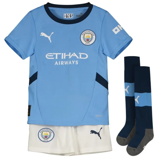 Puma Manchester City Kids SS Home Mini Kit 2024/25