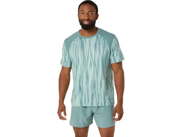 Asics Road All Over Print Ss Top