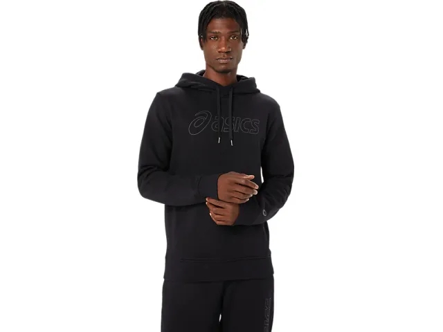 ASICS Logo Hoodie - Black - Mens