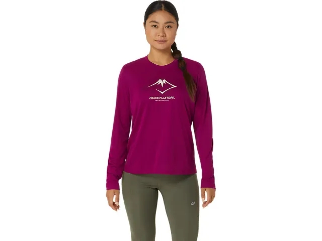 Asics Fujitrail Logo Long Sleeve T-shirt  - Purple