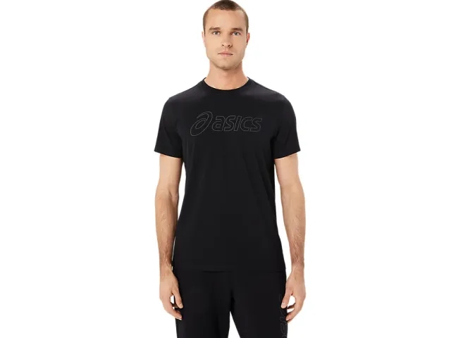 Asics Logo Short Sleeve T-shirt  - Black