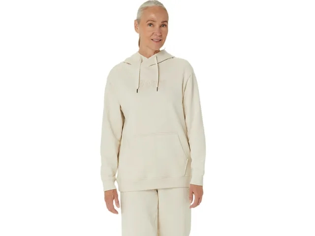 Asics Logo Oth Hoodie  - Beige