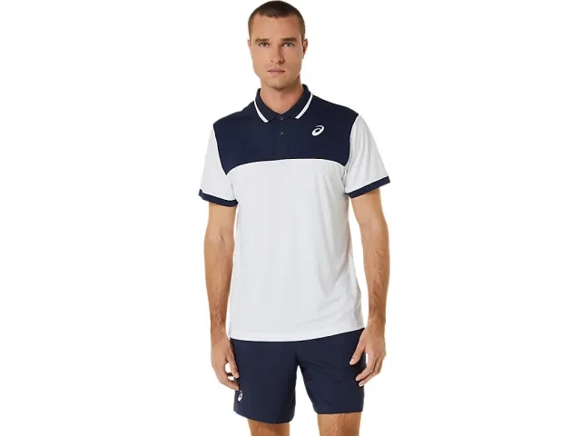 Asics Court Short Sleeve Polo  - White