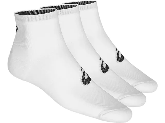 Asics 3 Pack Quarter Sock - White - Size XL - White