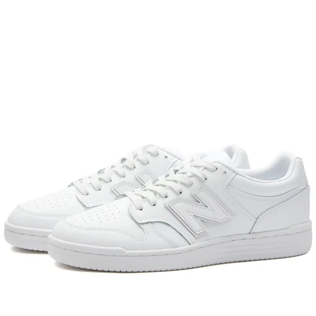 New Balance Men's 480 in White Leather
