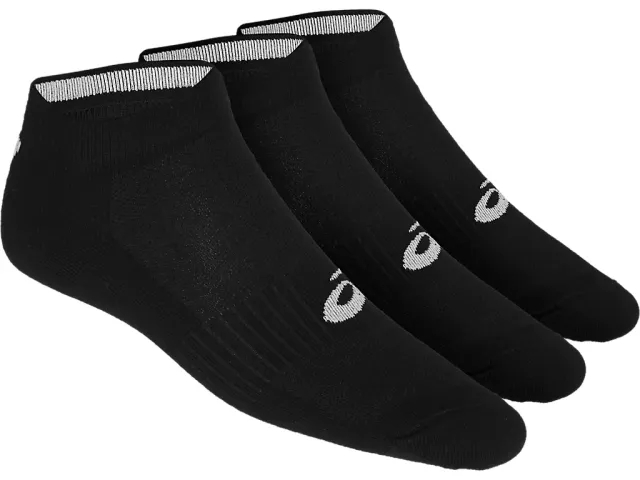 Asics 3 Pack Ped Sock - Black - Size L - Black