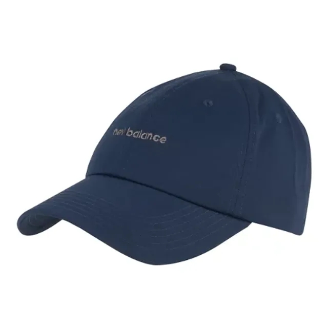 New Balance Unisex 6 Panel Linear Logo Hat in Blue Polyester