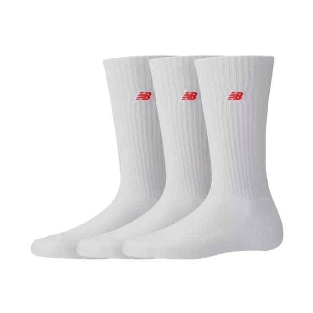 New Balance Patch Crew 3 Pack Men Socks White