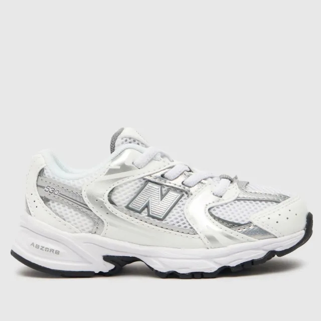 New Balance Nursery 530 Trainer - White - Size 4.5 - White