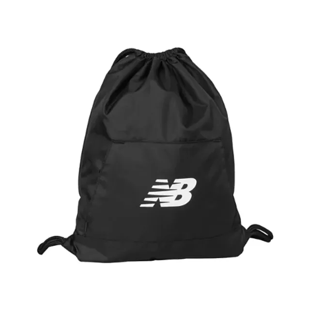 New Balance Unisex Team Drawstring Bag in Black Polyester