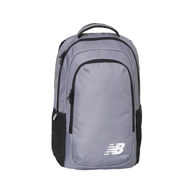 New Balance Unisex Team School Backpack in Grey Polyester