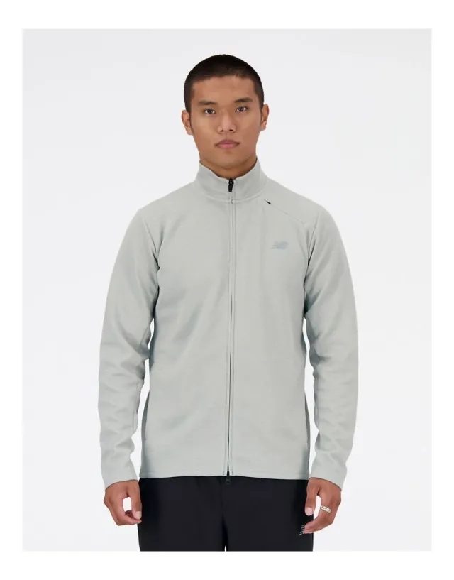 New Balance Tech Knit Full Zip In Grey