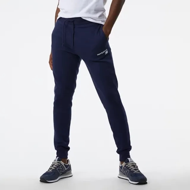 New Balance Men's NB Classic Core Fleece Pant in Blue Cotton