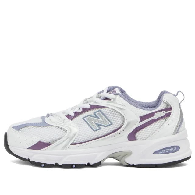 New Balance 530 trainers in white & purple