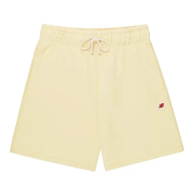 New Balance Men's MADE in USA Core Short in Yellow Cotton Fleece