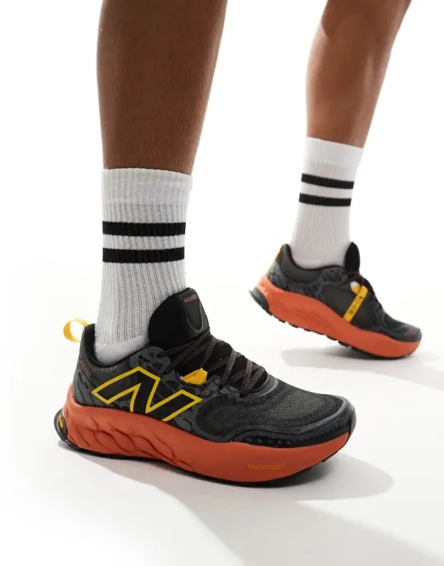 New Balance Men's Fresh Foam X Hierro v8 in Black/Orange Synthetic