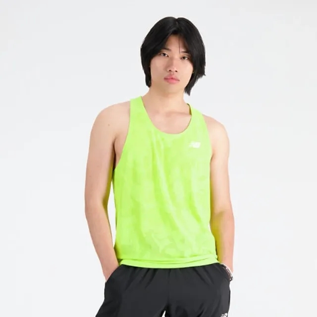 New Balance Q Speed Jacquard Singlet - Yellow