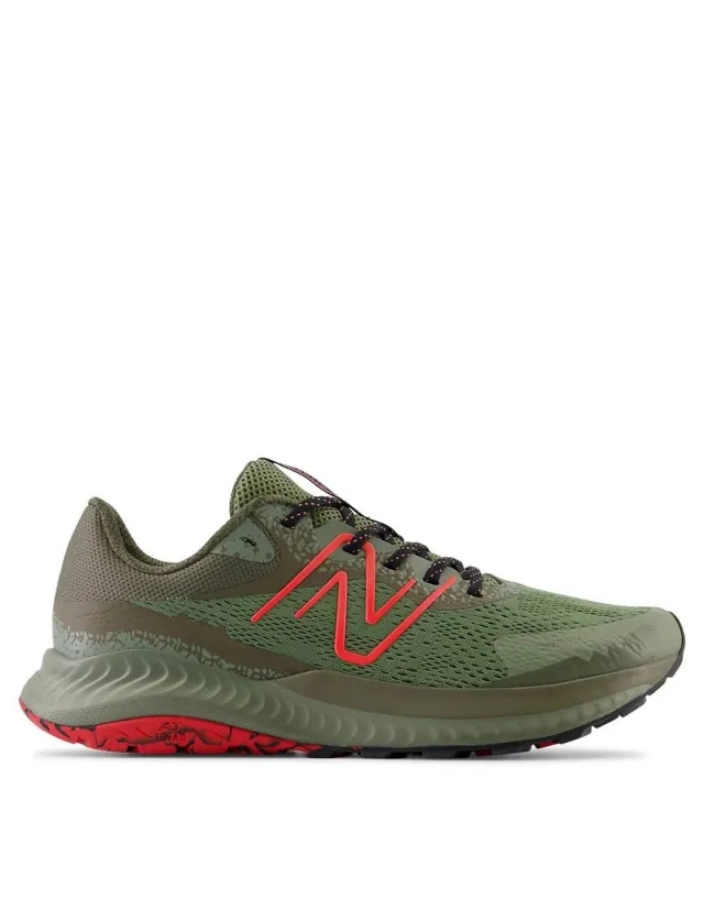 New Balance Men's DynaSoft Nitrel V5 in Green/Red/Black Textile